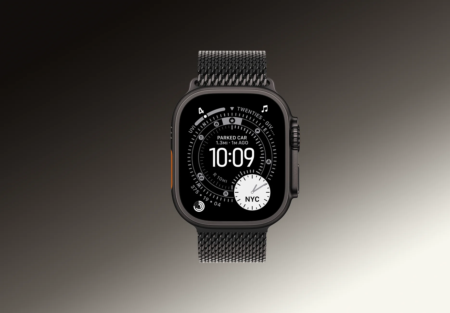Смарт-часы Apple Watch Ultra 3 / GPS + Cellular / 49 мм / Черный титан / Titanium / S / Черный