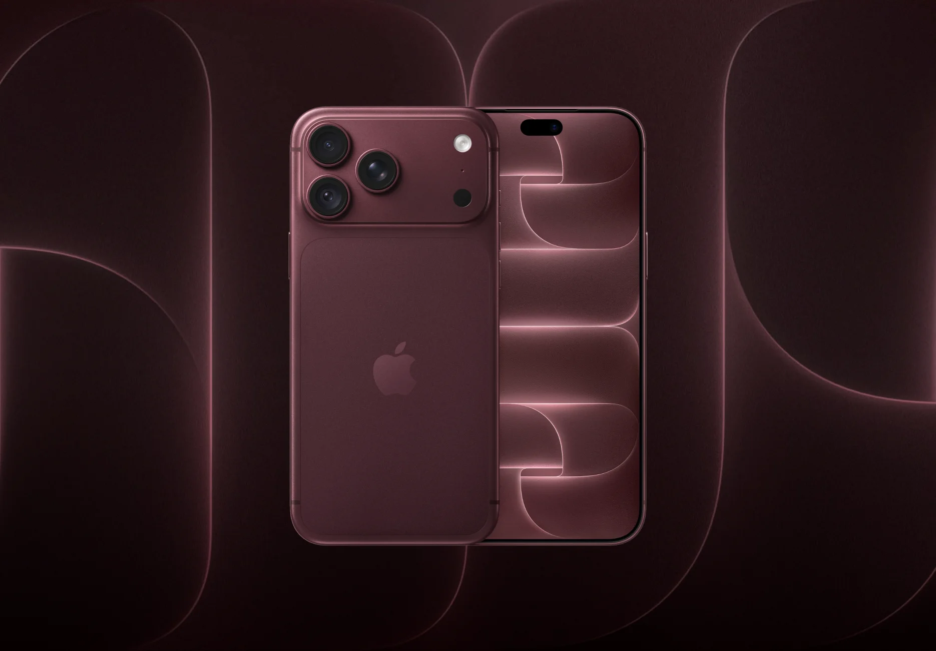 Смартфон Apple iPhone 18 Pro Max / 1 ТБ / eSim / Бордовый