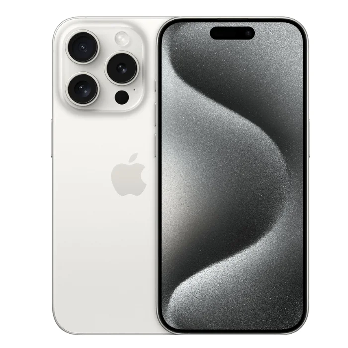 Смартфон Apple iPhone 15 Pro Max / 256 ГБ / eSIM + eSIM / Белый титан