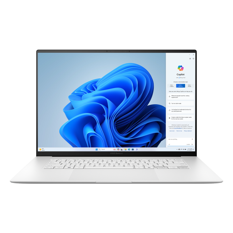 Ноутбук ASUS Zenbook S16 (16 Air) 2024 / Ultra 7 258V / 32 ГБ / 1 ТБ / OLED / Белый