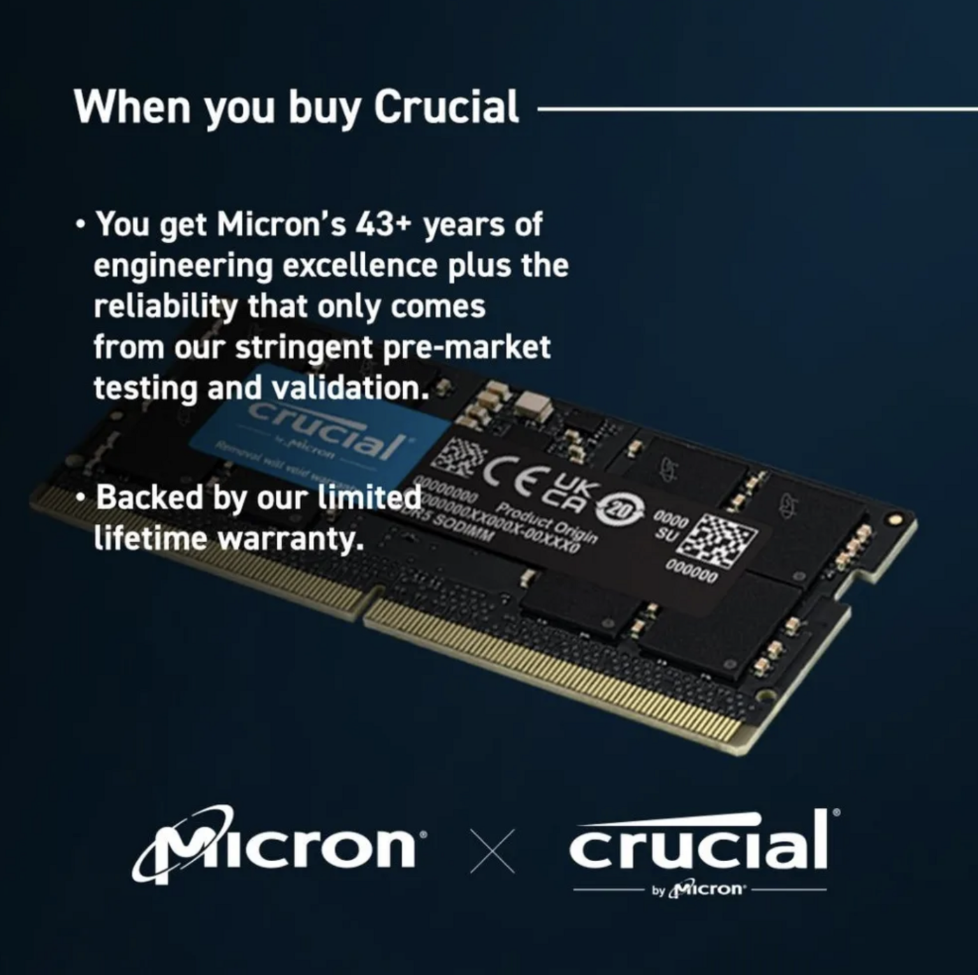 Оперативная память Crucial / DDR5 / 5600MHZ / SODIMM / 16 Гб (ОЗУ)