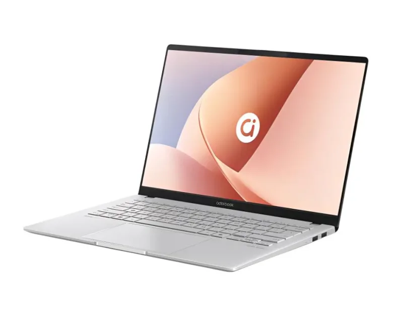 Ноутбук ASUS Adolbook 14 Air 2025 / Ryzen 9 H 270 / 32 ГБ / 1 ТБ / OLED / Серебристый