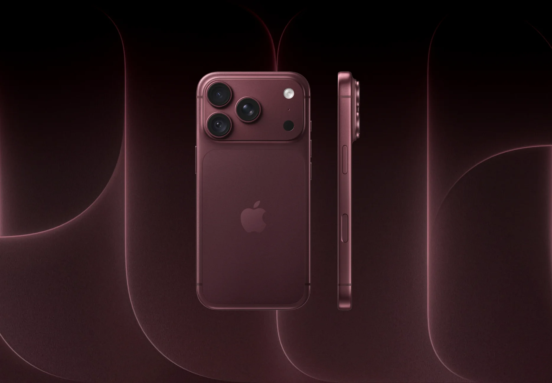Смартфон Apple iPhone 18 Pro / 256 ГБ / Nano SIM + eSIM / Бордовый