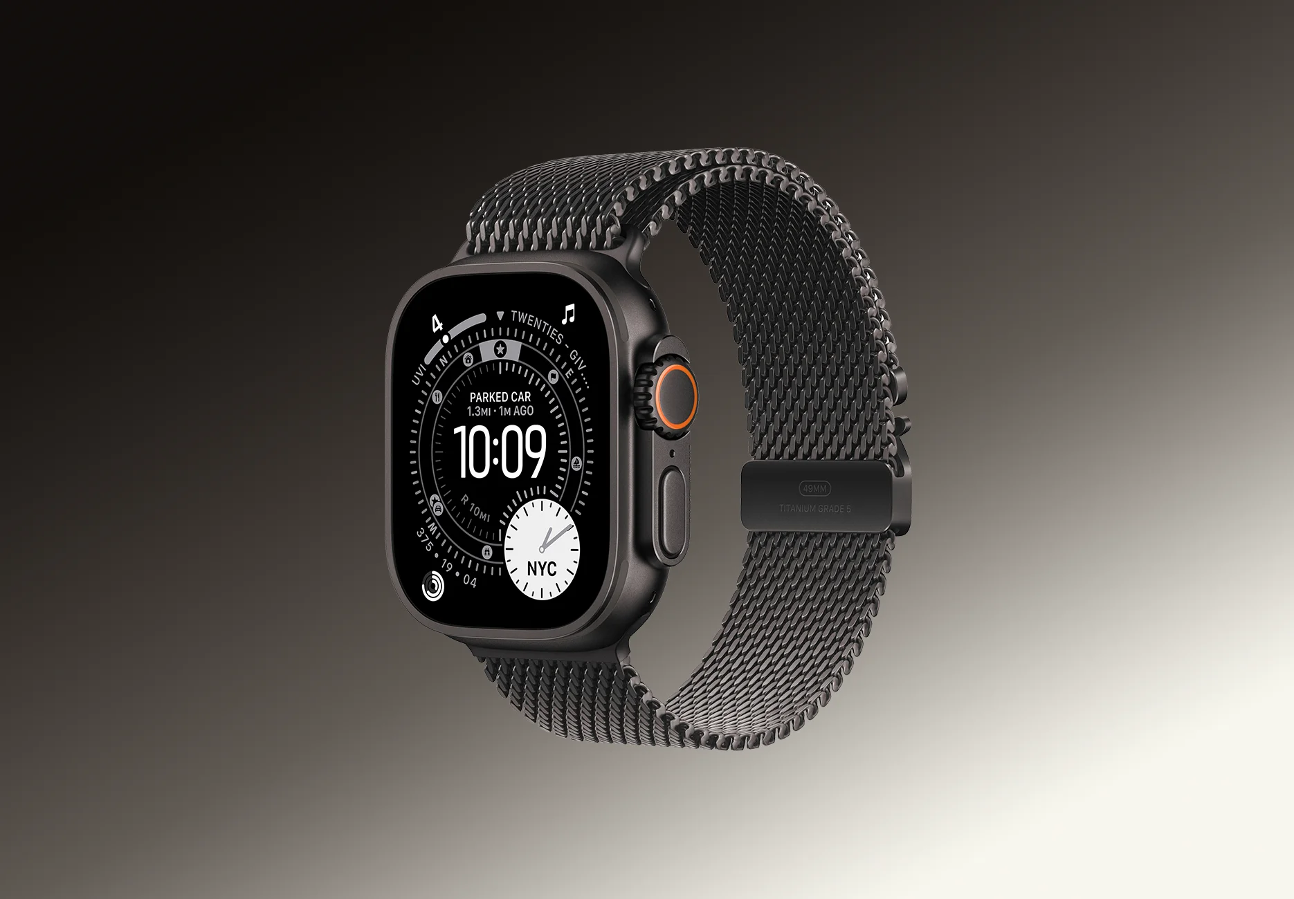 Смарт-часы Apple Watch Ultra 3 / GPS + Cellular / 49 мм / Черный титан / Titanium / S / Черный
