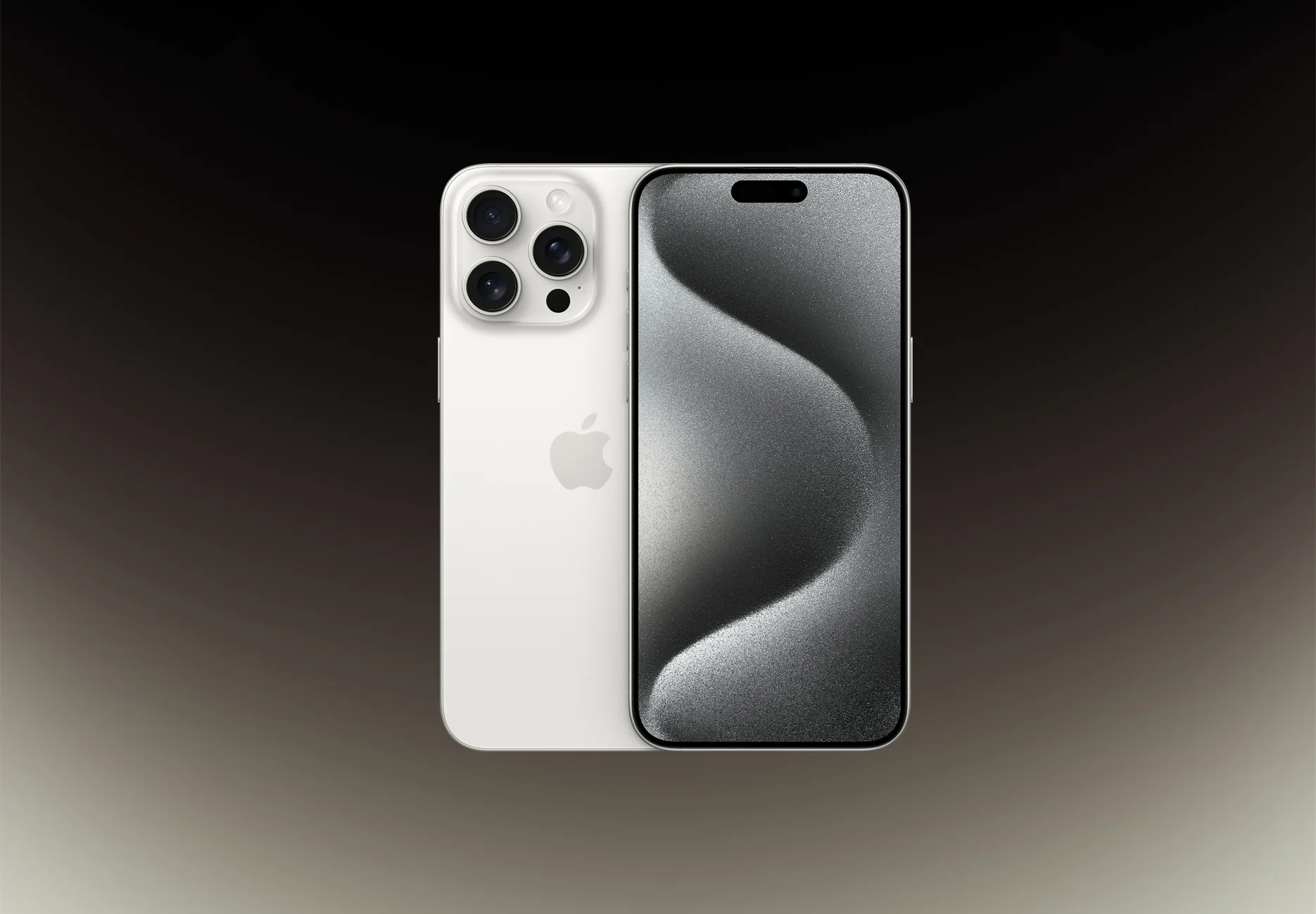 Смартфон Apple iPhone 15 Pro Max / 256 ГБ / Nano SIM + eSIM / Белый титан
