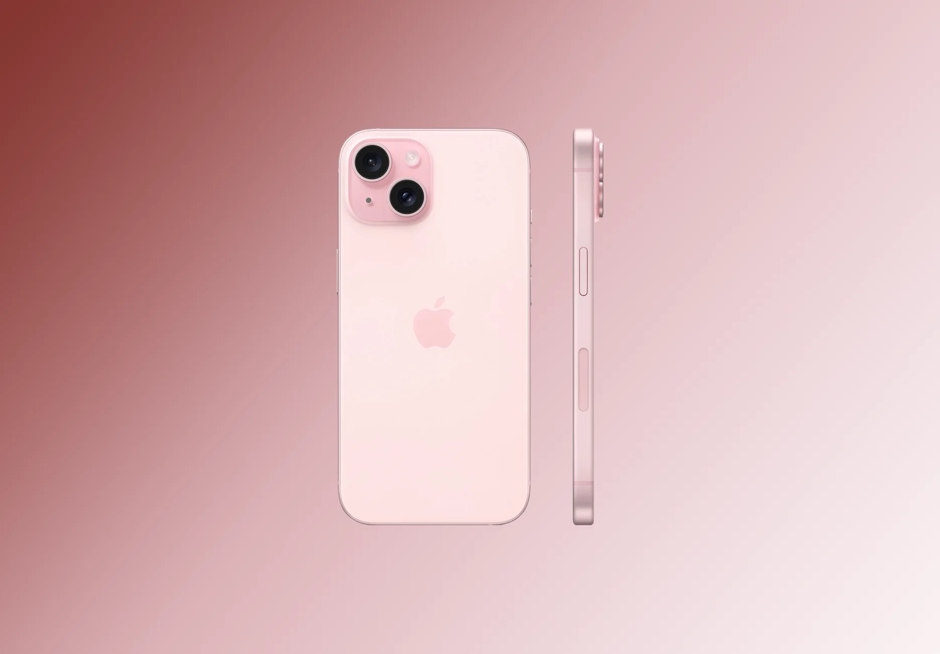 Смартфон Apple iPhone 15 / 128 ГБ / eSIM / Розовый