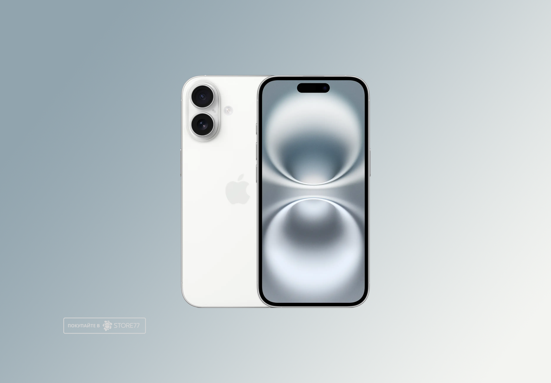 Смартфон Apple iPhone 16 / 128 ГБ / eSIM + eSIM / Белый