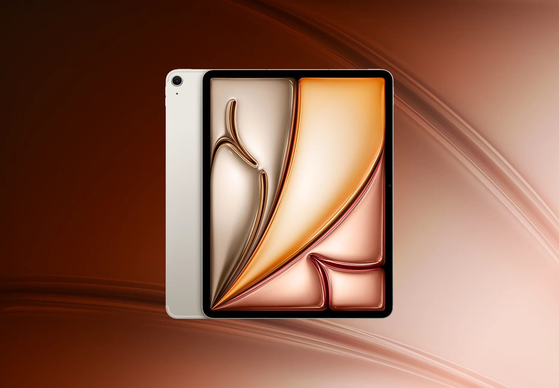 Планшет Apple iPad Air 13 2025 / M3 / 512 ГБ / Wi-Fi + Cellular / Золотой