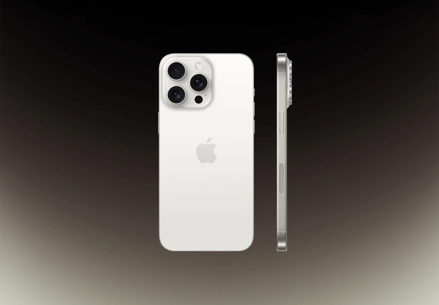 Смартфон Apple iPhone 15 Pro Max / 256 ГБ / Nano SIM + eSIM / Белый титан