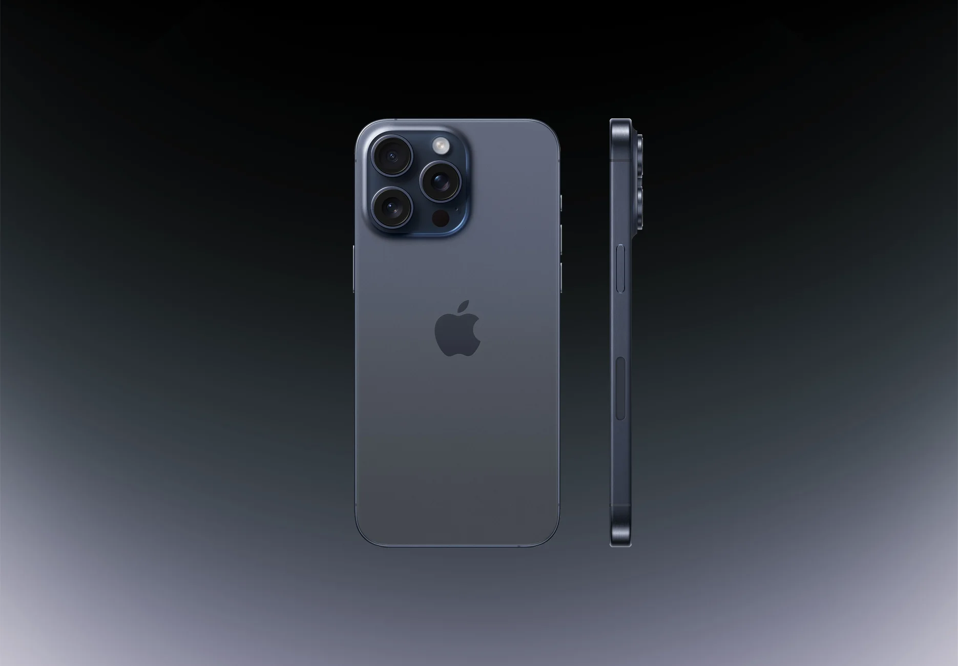 Смартфон Apple iPhone 15 Pro Max / 256 ГБ / eSIM + eSIM / Синий титан
