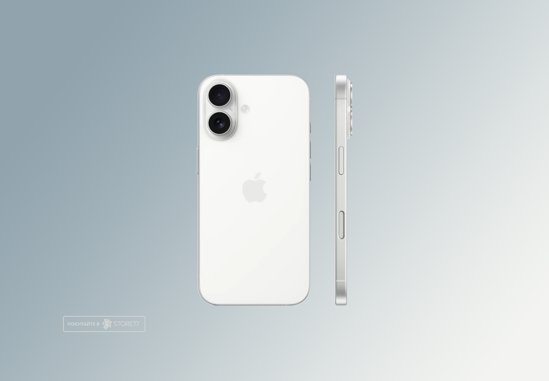 Смартфон Apple iPhone 16 / 128 ГБ / eSIM + eSIM / Белый