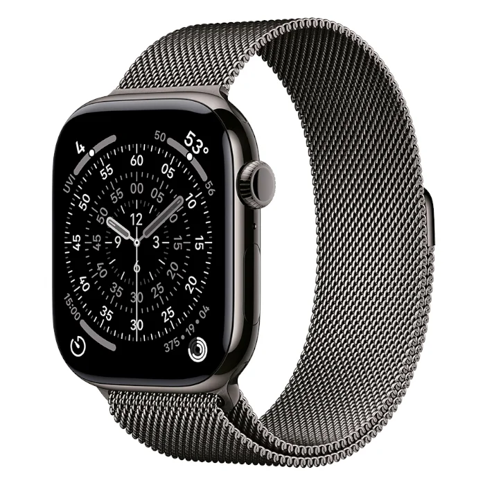 Смарт-часы Apple Watch Series 11 / GPS / 46 мм / Графитовый титан / Milanese / S-M / Графитовый