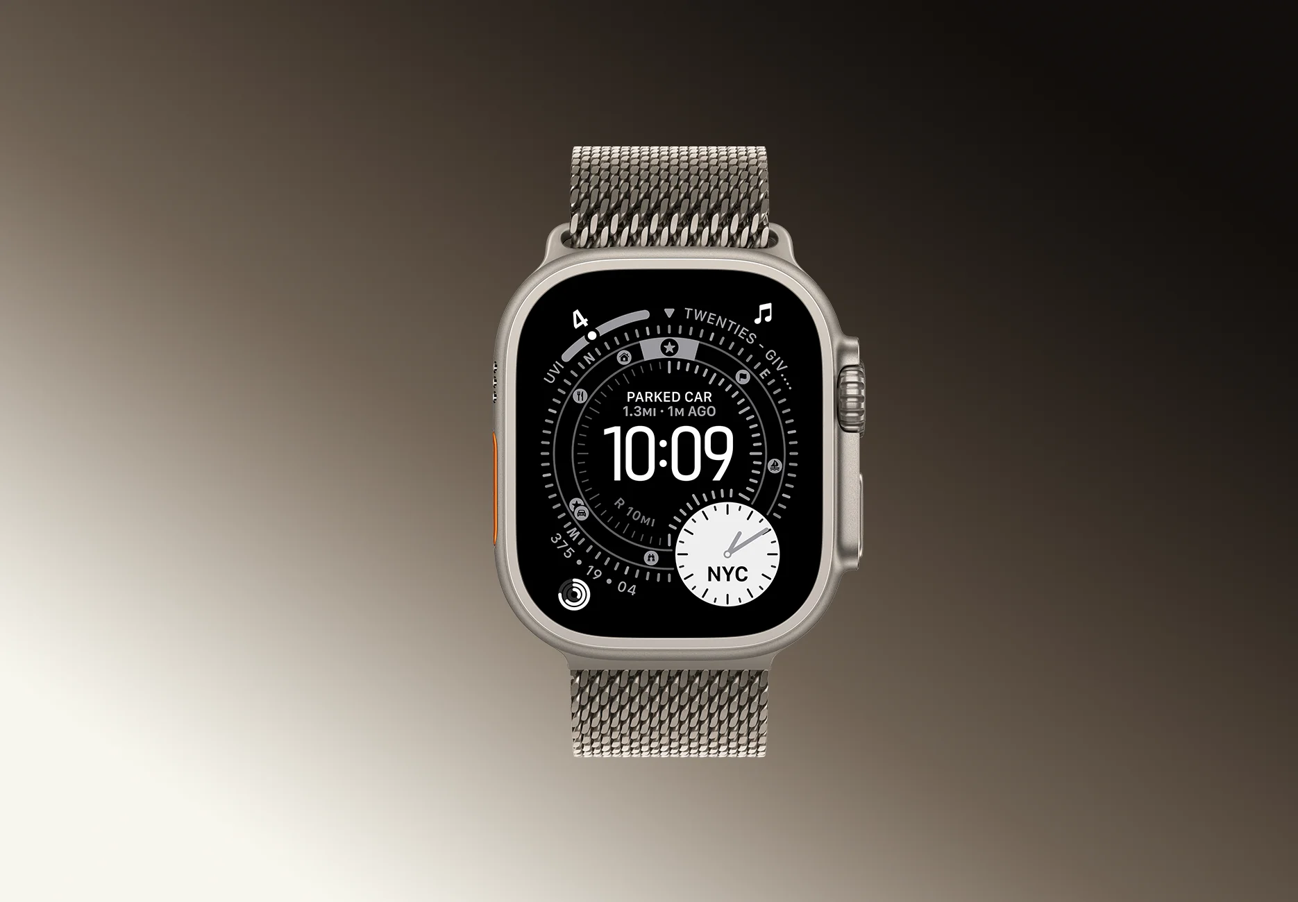 Смарт-часы Apple Watch Ultra 3 / GPS + Cellular / 49 мм / Натуральный титан / Titanium / S / Натуральный титан