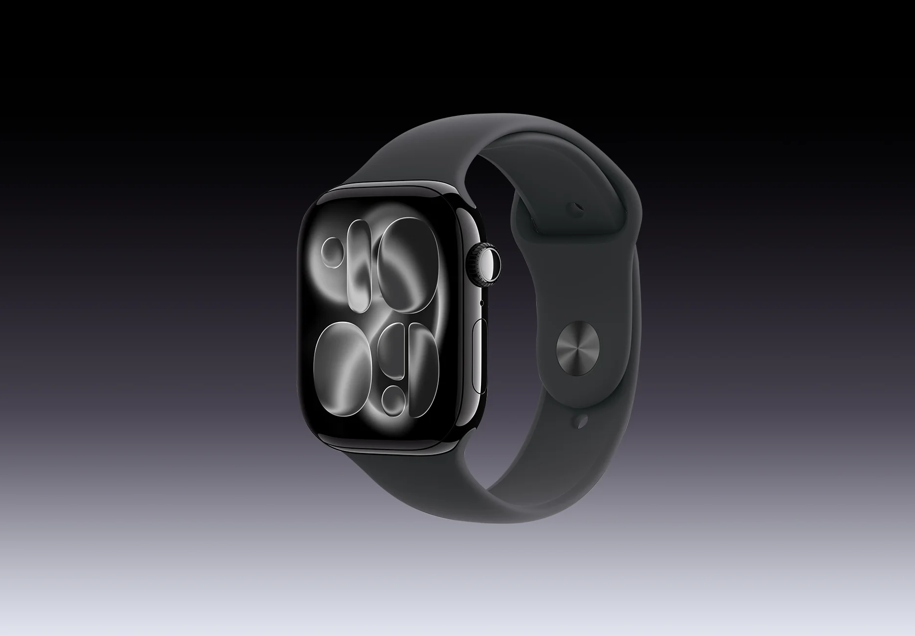 Смарт-часы Apple Watch Series 11 / GPS / 46 мм / Черный / Sport Band / S-M / Черный