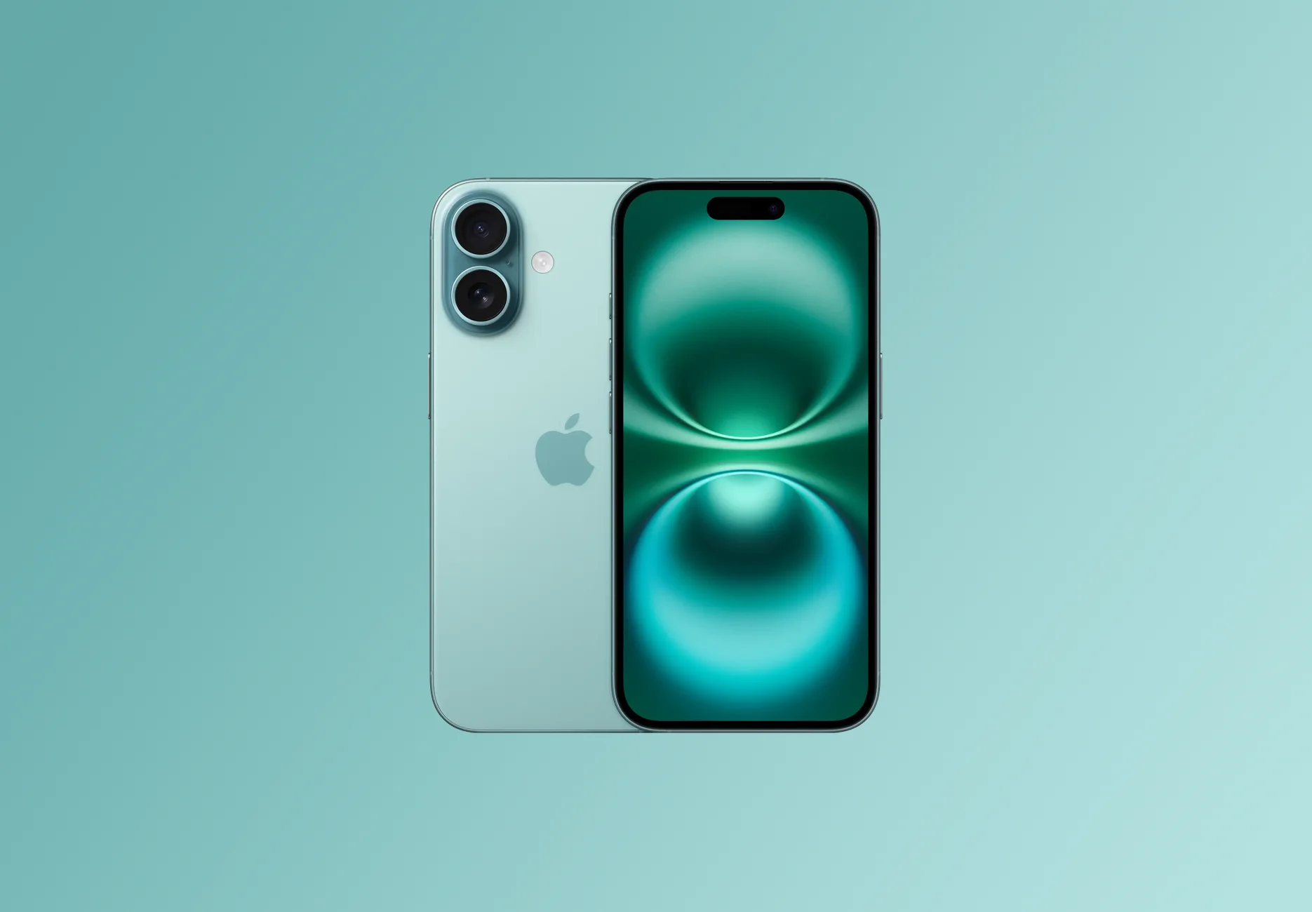 Смартфон Apple iPhone 16 / 256 ГБ / eSIM + eSIM / Бирюзовый