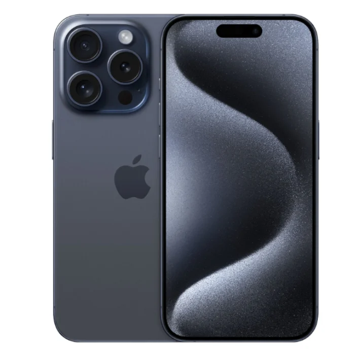 Смартфон Apple iPhone 15 Pro / 128 ГБ / eSIM + eSIM / Синий титан