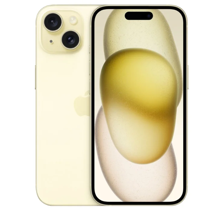 Смартфон Apple iPhone 15 / 512 ГБ / Nano SIM + eSIM / Желтый
