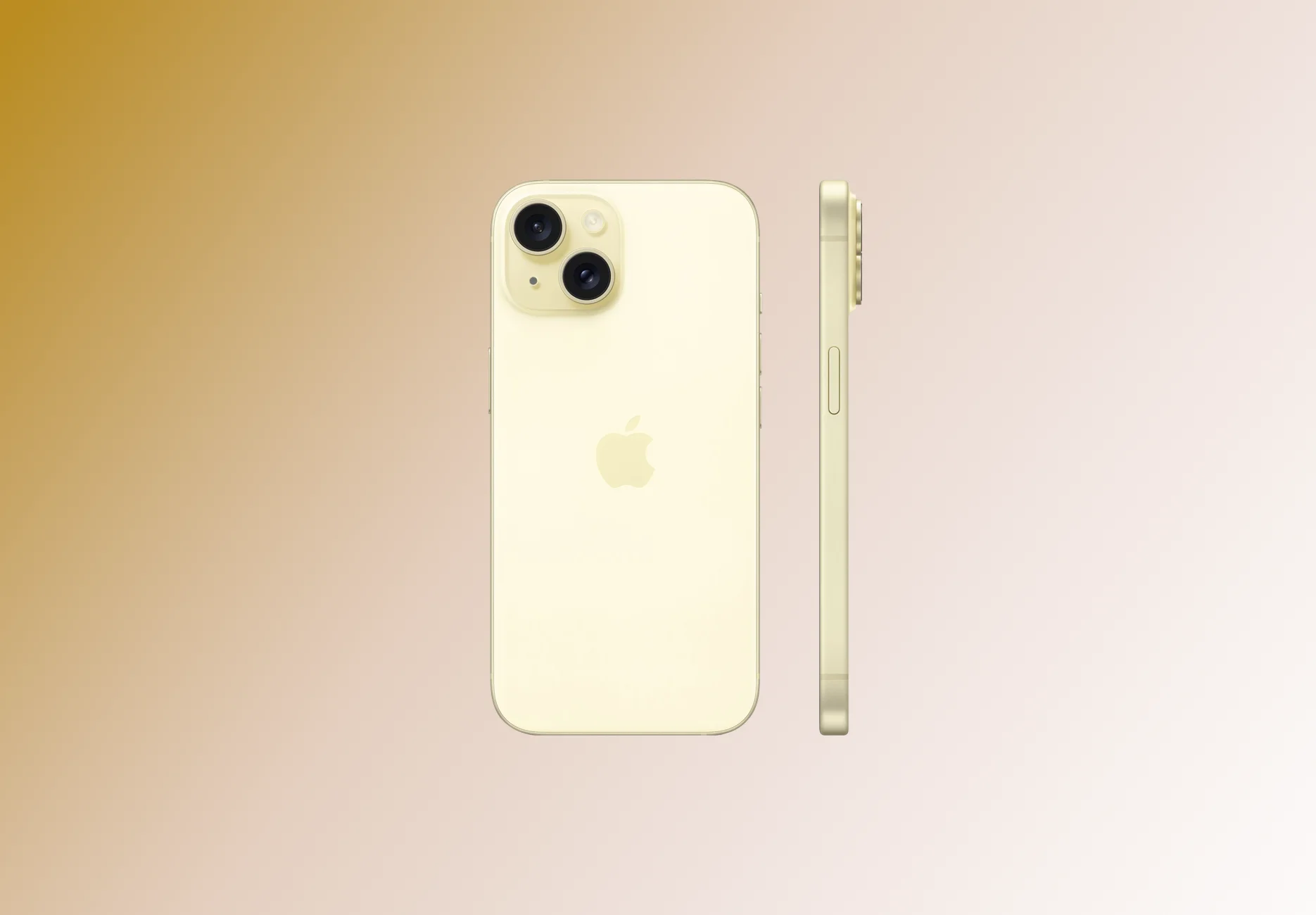 Смартфон Apple iPhone 15 / 512 ГБ / Nano SIM + eSIM / Желтый