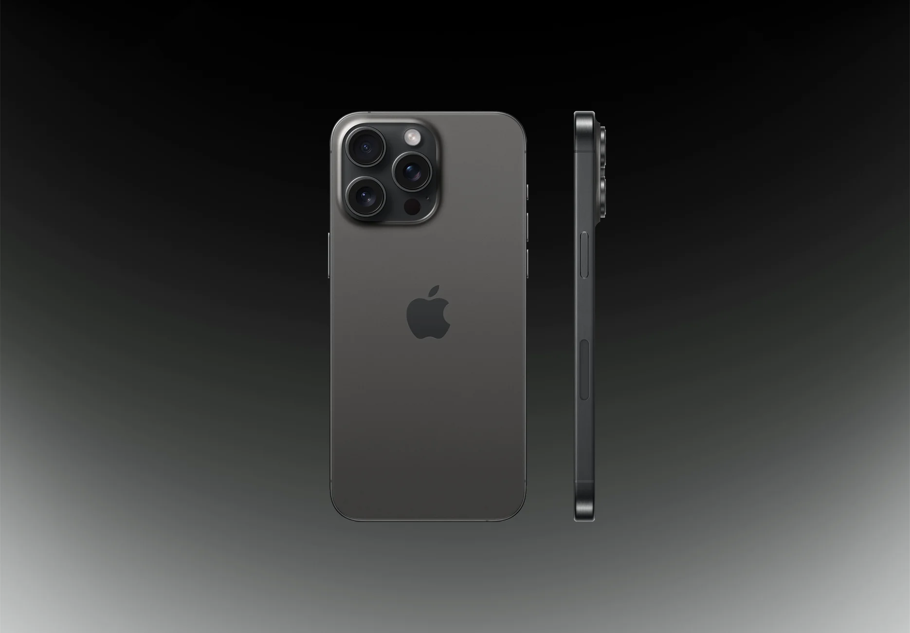 Смартфон Apple iPhone 15 Pro Max / 256 ГБ / eSIM + eSIM / Черный титан