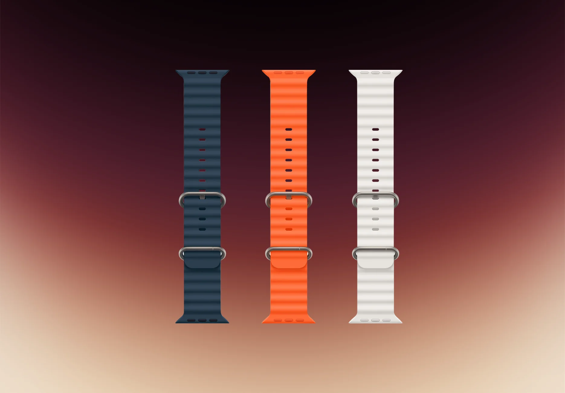 Смарт-часы Apple Watch Ultra 2 2023 / GPS + Cellular / 49 мм / Натуральный титан / Ocean / Оранжевый