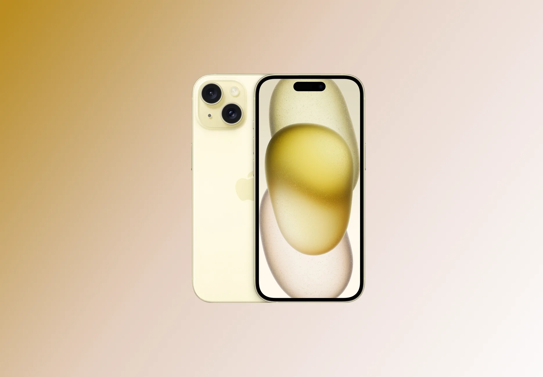 Смартфон Apple iPhone 15 / 512 ГБ / Nano SIM + eSIM / Желтый