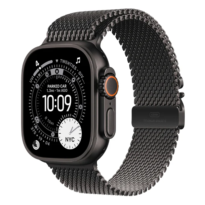 Смарт-часы Apple Watch Ultra 3 / GPS + Cellular / 49 мм / Черный титан/ Titanium / M / Черный