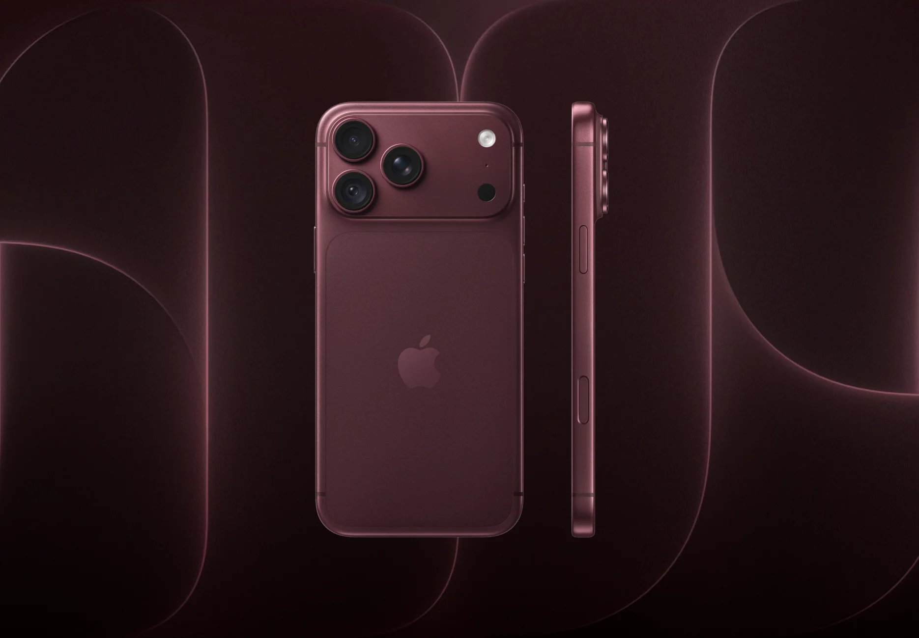 Смартфон Apple iPhone 18 Pro Max / 512 ГБ / Nano SIM + eSIM / Бордовый