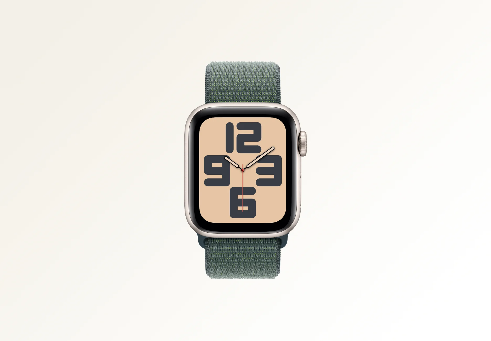 Смарт-часы Apple Watch SE 2 2024 / GPS / 40 мм / Бежевый / Sport Loop / Зеленый