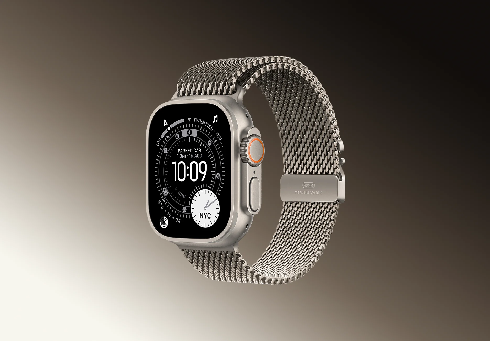 Смарт-часы Apple Watch Ultra 3 / GPS + Cellular / 49 мм / Натуральный титан / Titanium / S / Натуральный титан