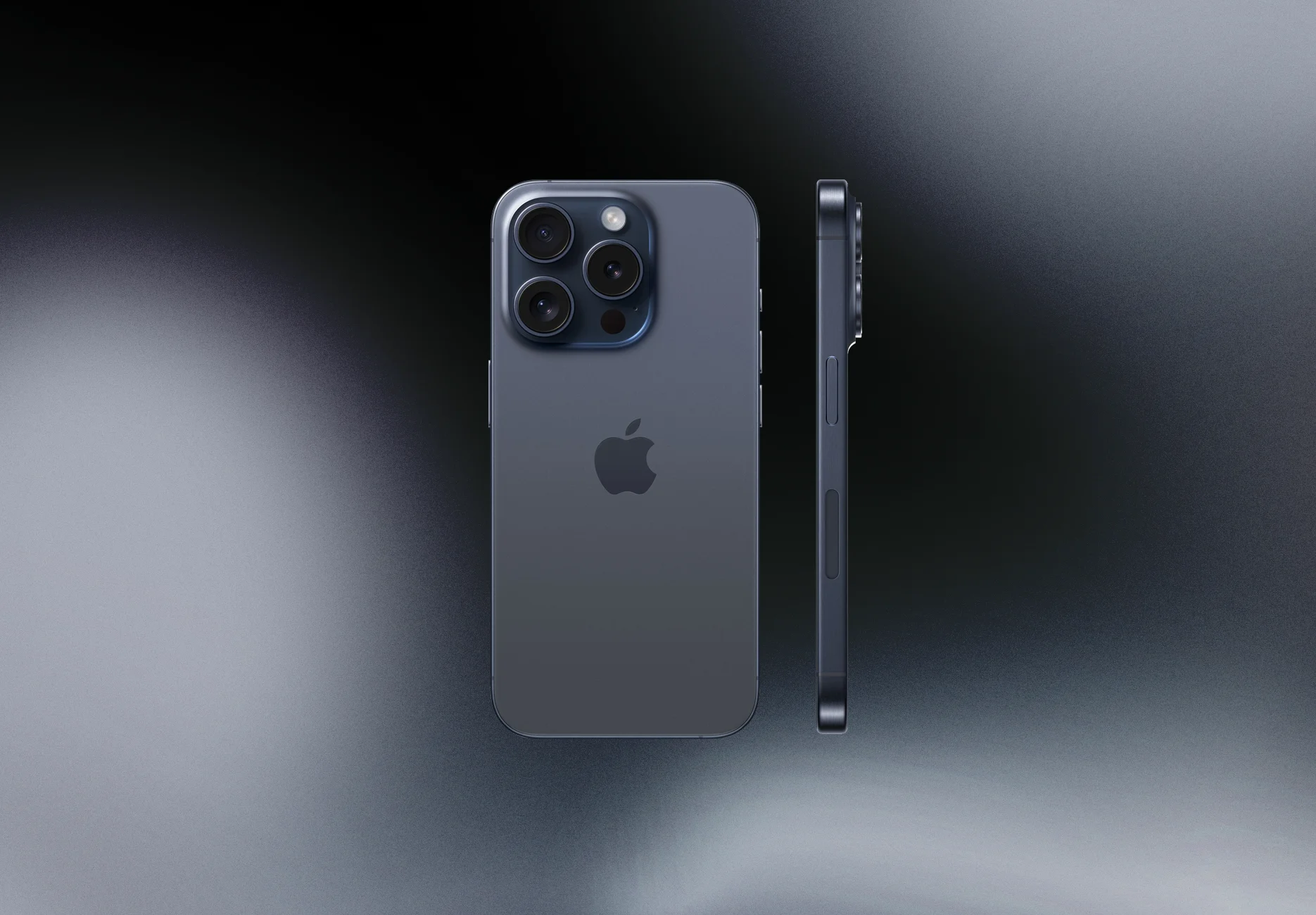 Смартфон Apple iPhone 15 Pro / 128 ГБ / eSIM + eSIM / Синий титан