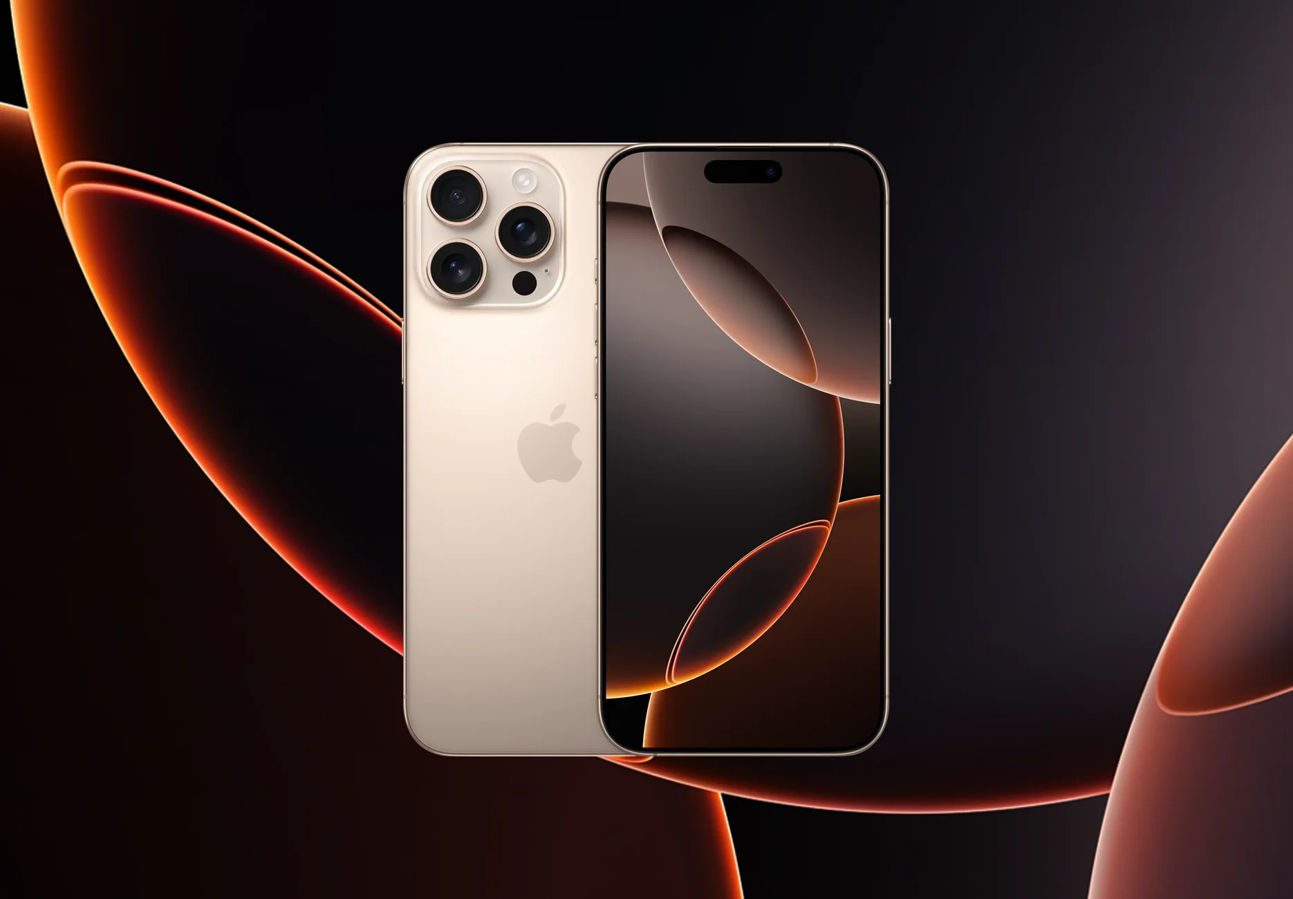 Смартфон Apple iPhone 16 Pro Max / 256 ГБ / Nano SIM + eSIM / Пустынный титан