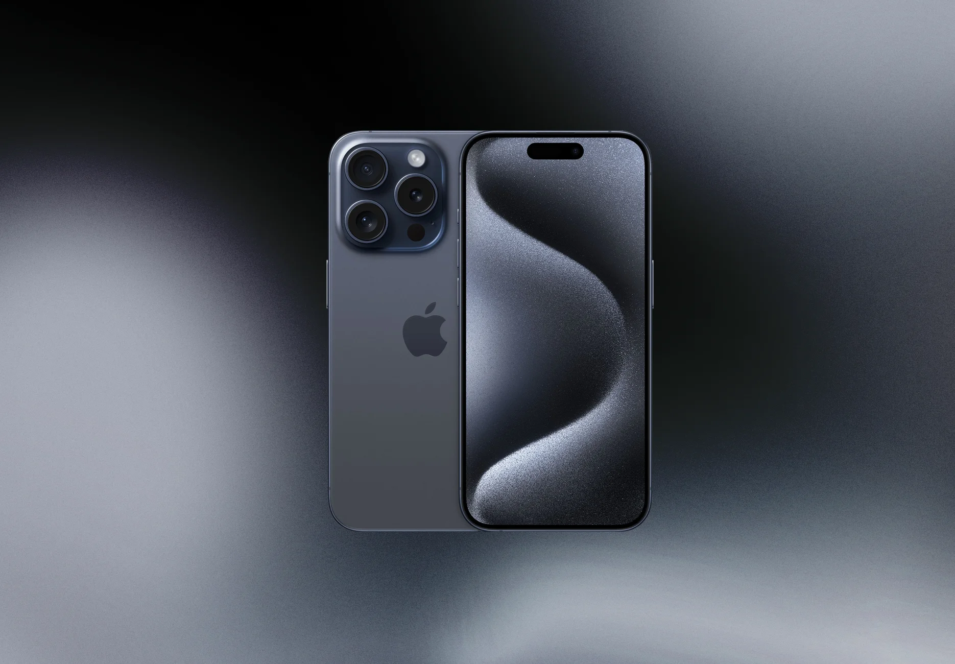 Смартфон Apple iPhone 15 Pro / 128 ГБ / eSIM + eSIM / Синий титан