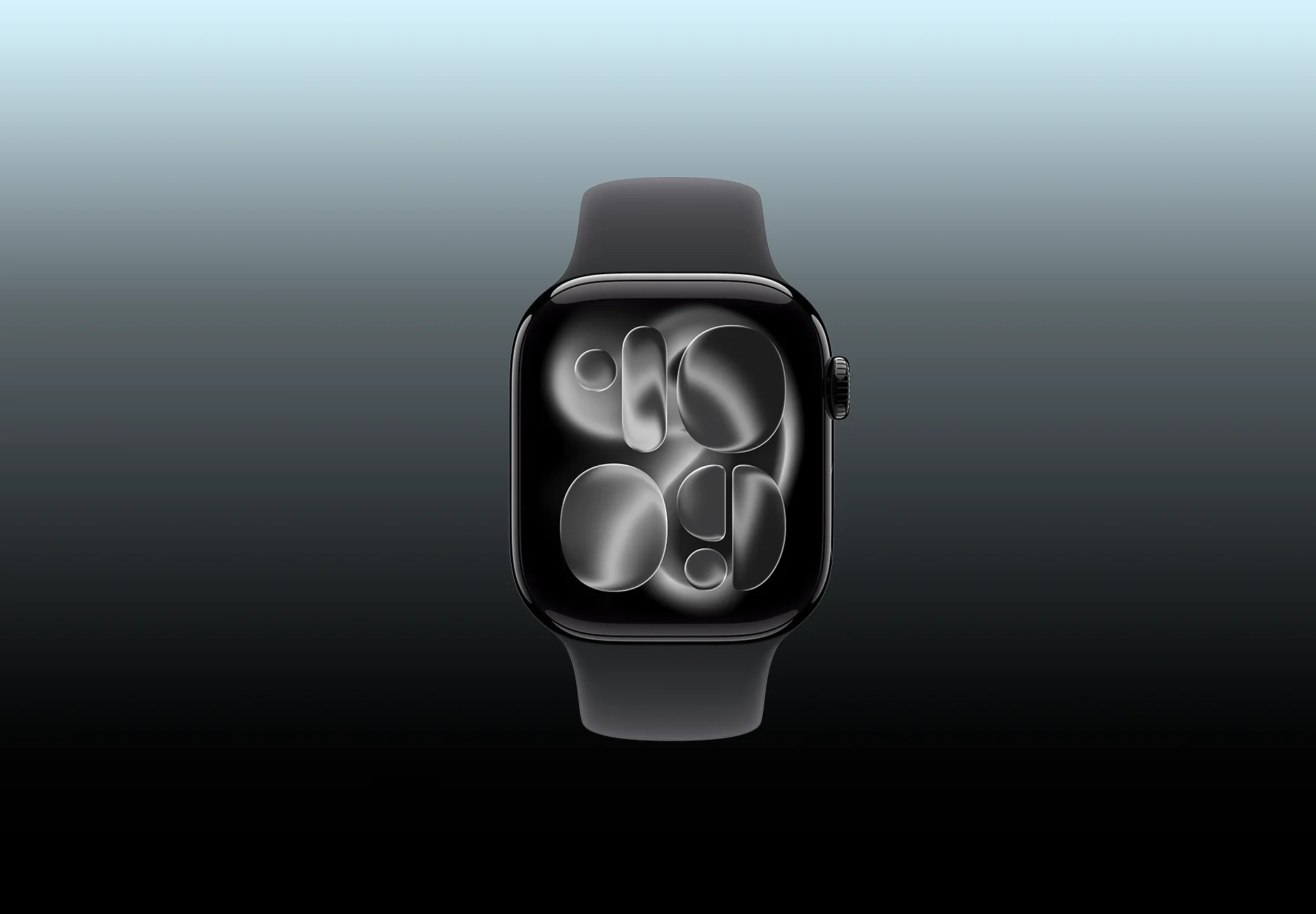 Смарт-часы Apple Watch Series 11 / GPS / 42 мм / Черный / Sport Band / M-L / Черный