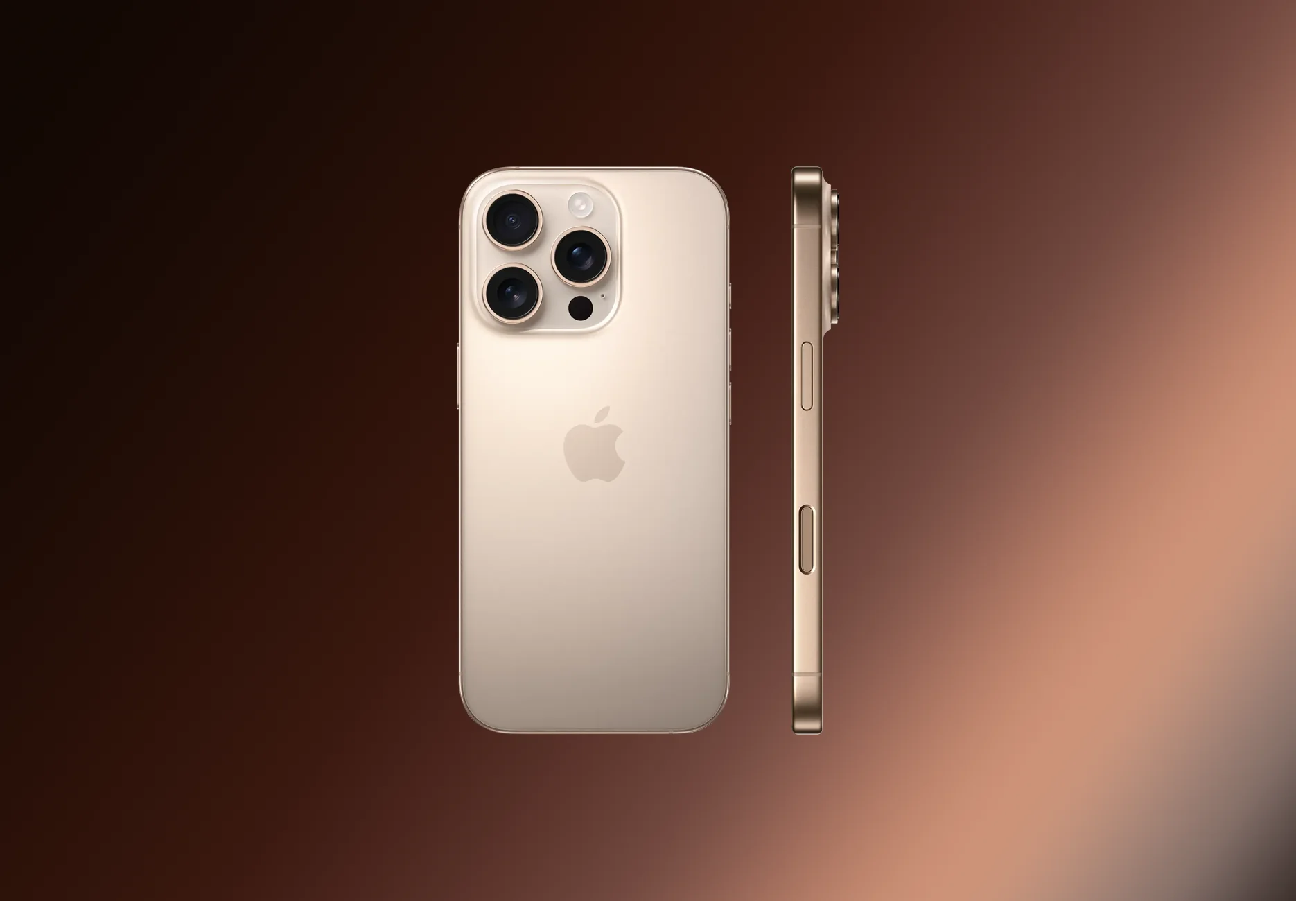 Смартфон Apple iPhone 16 Pro / 128 ГБ / Nano SIM + Nano SIM / Пустынный титан
