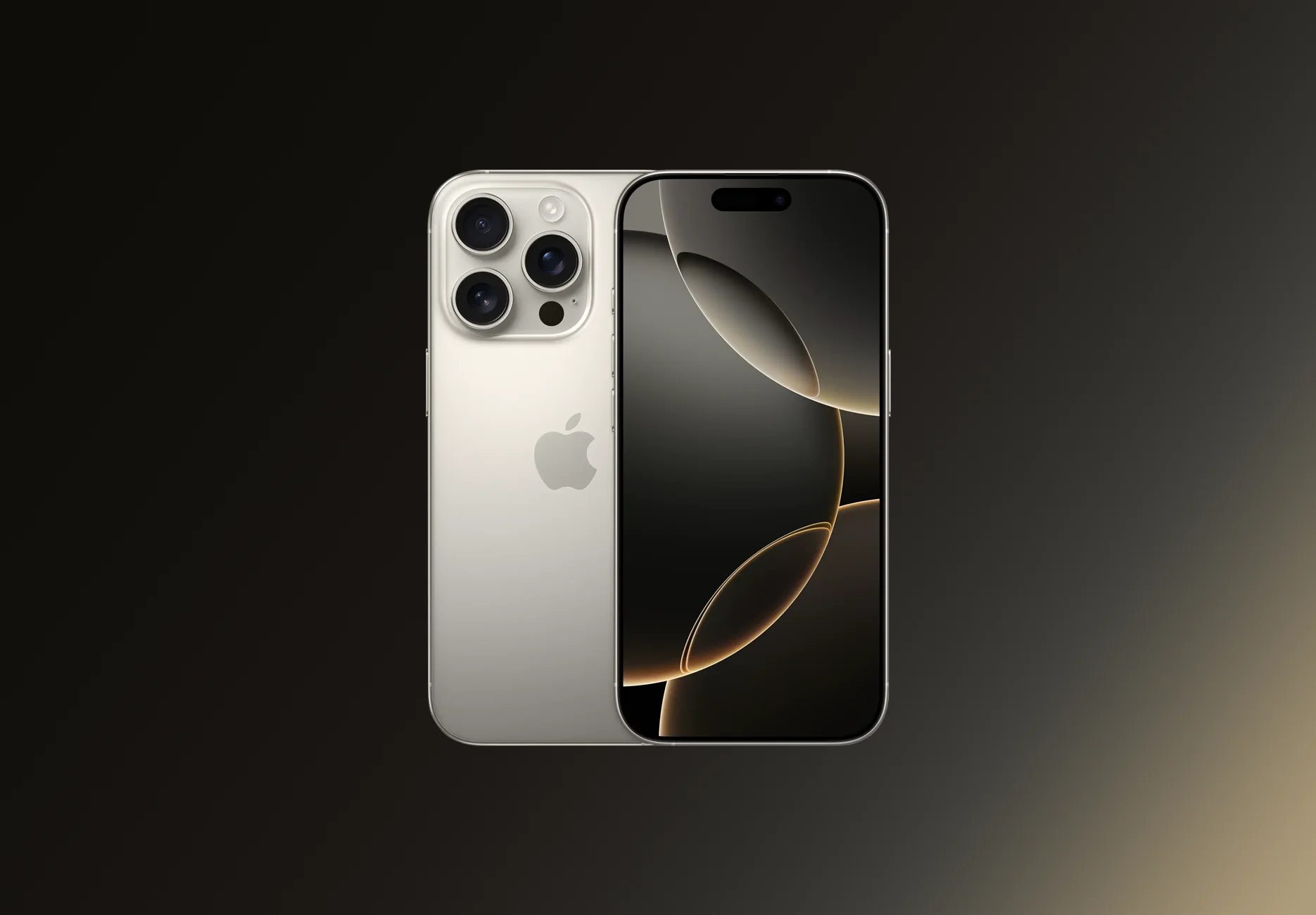 Смартфон Apple iPhone 16 Pro / 128 ГБ / Nano SIM + eSIM / Натуральный титан