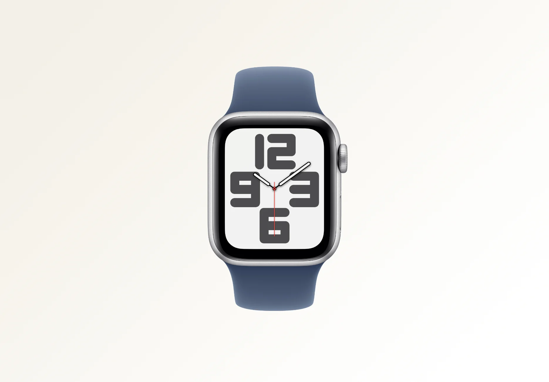Смарт-часы Apple Watch SE 2 2024 / GPS / 44 мм / Серебристый / Sport Band / M-L / Синий