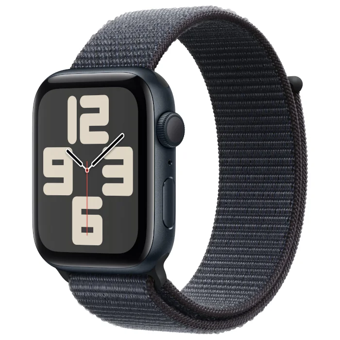 Смарт-часы Apple Watch SE 2 2024 / GPS / 44 мм / Темно-синий / Sport Loop / Черный
