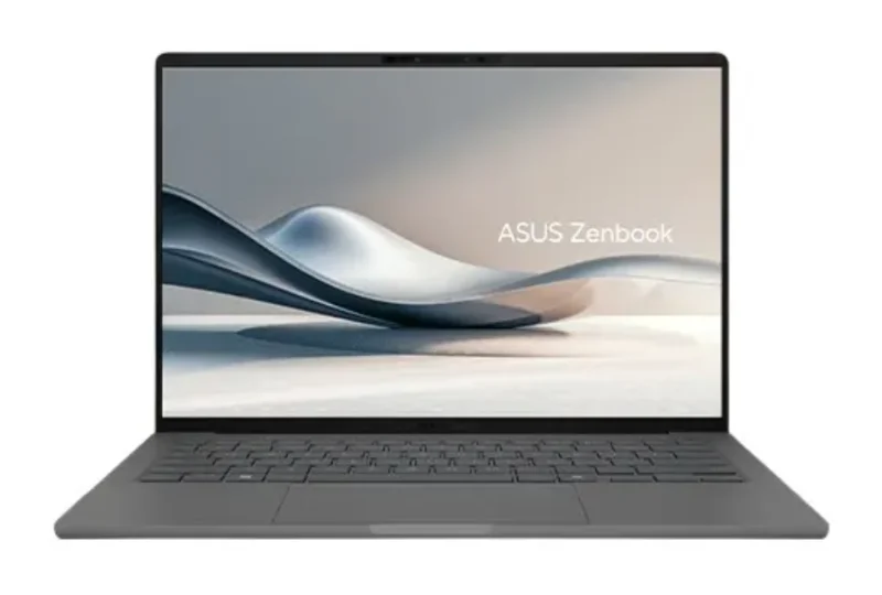 Ноутбук ASUS Zenbook A14 (14 Air) 2024 / Snapdragon X / 32 ГБ / 1 ТБ / OLED / Серый