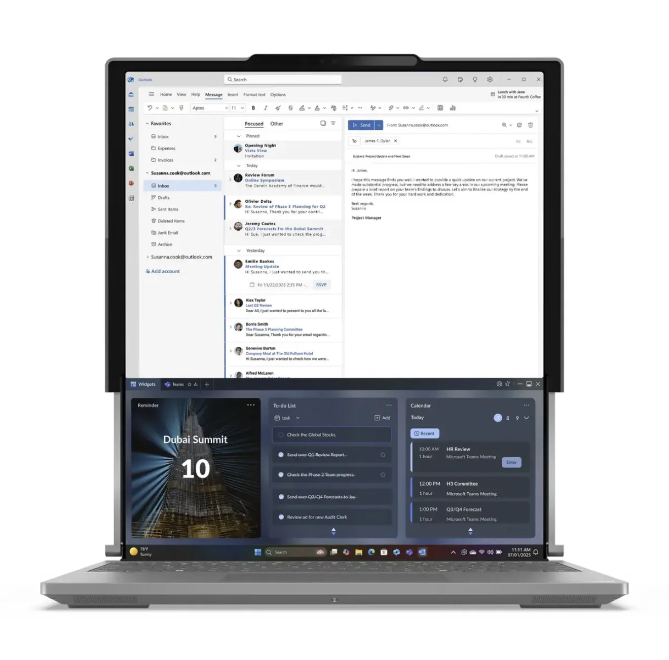 Ноутбук Lenovo ThinkBook Plus G6 Rollable AI 2025 / Ultra 7 258V / 32 ГБ / 1 ТБ / OLED / Серый