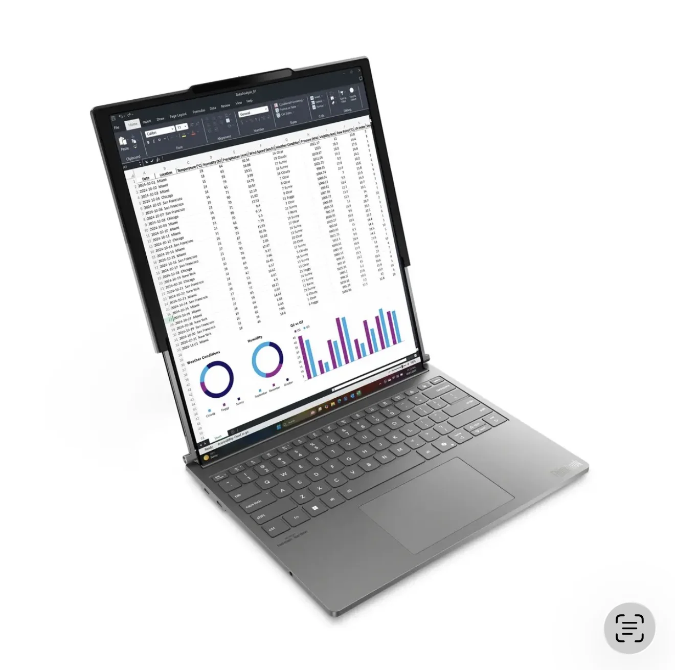 Ноутбук Lenovo ThinkBook Plus G6 Rollable AI 2025 / Ultra 7 258V / 32 ГБ / 1 ТБ / OLED / Серый
